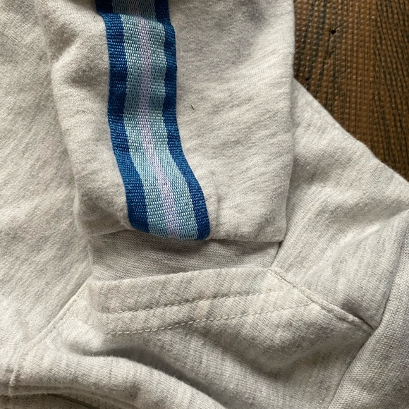 🌸3/$10🌸 grey and blue zip up sweater - Picture 3 of 3